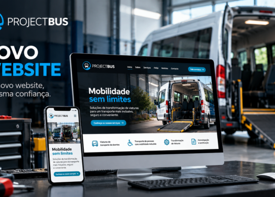 Um novo website a mesma confiança